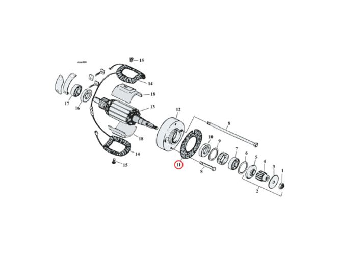 Hovedbilde GENERATOR MOUNT GASKET, GENERATOR MOUNT GASKET