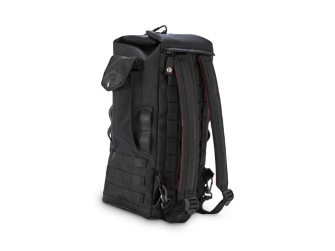 Hovedbilde BURLY VOYAGER SISSY BAR BACKPACK BLACK CORDURA, Pakksekk / Ryggsekk