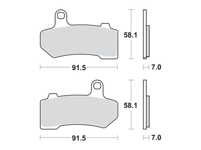 Hovedbilde Bremseklosser  08-20 Touring; 09-13 & 19-20 Trikes, 06-17(NU)V-Rod