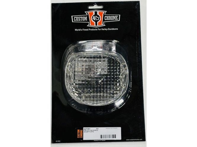 Hovedbilde Laydown Taillight Lens clear lens with bottom tag window