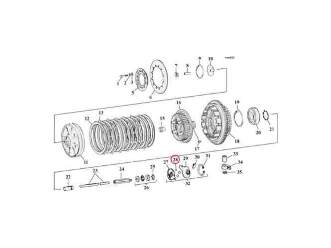 Hovedbilde JAMES, OIL PUMP CHECK VALVE/CLUTCH BALLS, steel 3/8