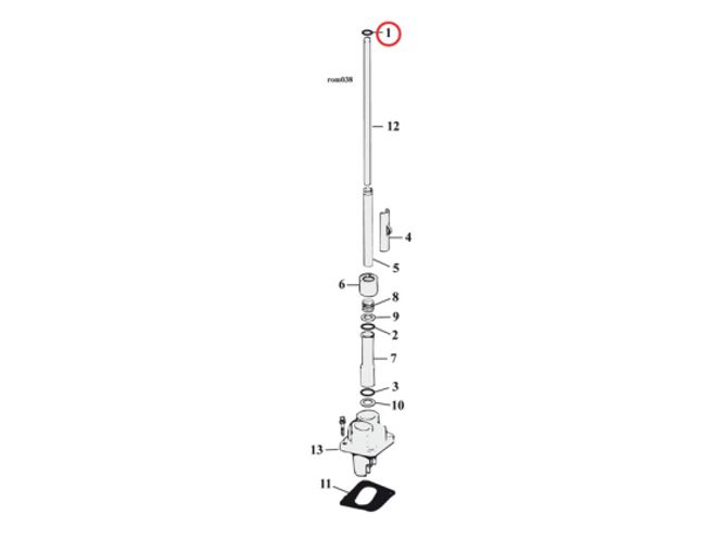 Hovedbilde JAMES, O-RING PUSHROD COVER / OIL PUMP