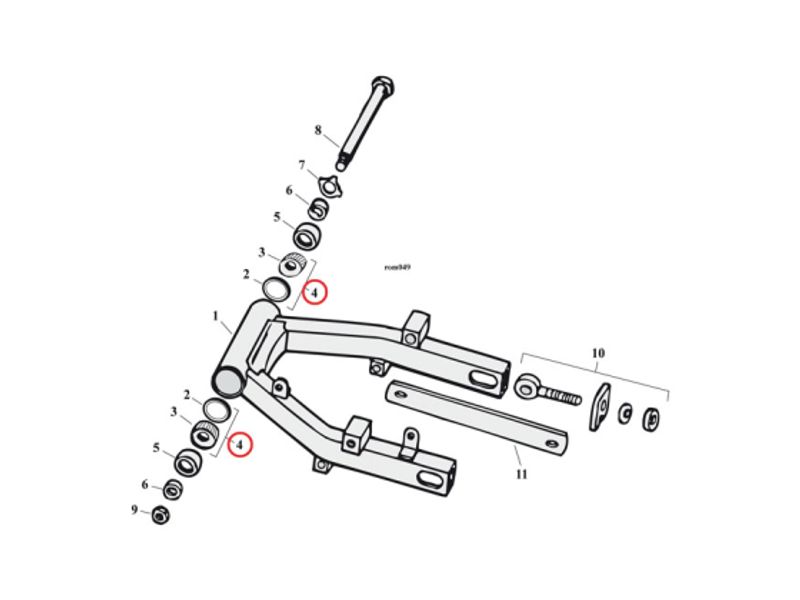 TIMKEN BEARING & RACE ASSY WHEEL/SWING