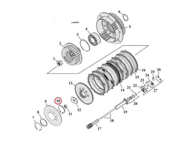 Hovedbilde RETAINING RING, CLUTCH ADJUSTER PLATE, 