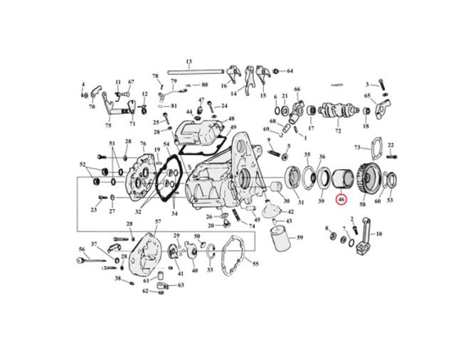 Hovedbilde SPACER, TRANSM. PULLEY, SPACER, TRANSM. PULLEY