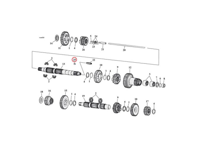 Hovedbilde WOODRUFF KEYS, CLUTCH HUB,85-89 B.T. 