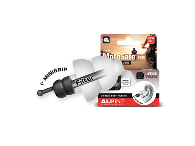 Hovedbilde ALPINE MOTOSAFE TOUR EARPLUGS WITH MINI GRIP, Øreplugger