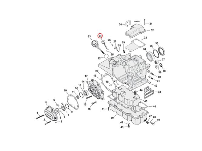 Hovedbilde Transmission fill plug. round head, olje tappe plugg