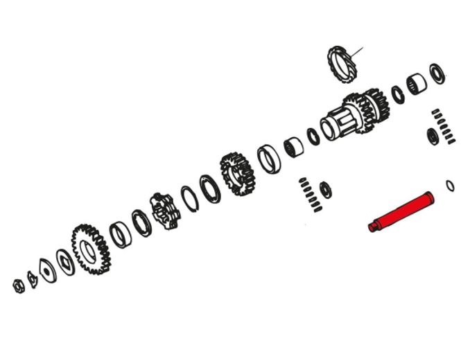 Hovedbilde 4 Speed Countershaft, 4 Speed Countershaft