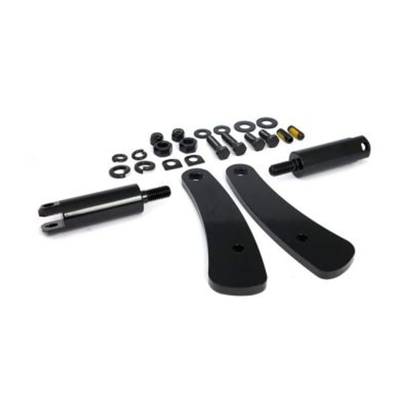 ADJUSTABLE DYNA HIGHWAY PEG MOUNT KIT, BLACK,