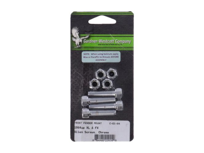 Hovedbilde FRONT FENDER MOUNT KIT. CHROME, Monterings kit skjerm