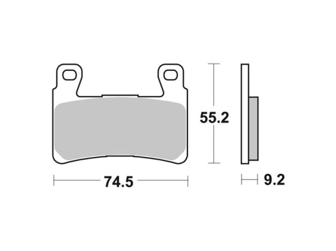 Hovedbilde Bremseklosser  Front: 15-22 Softail; 08-12(NU)XR1200
