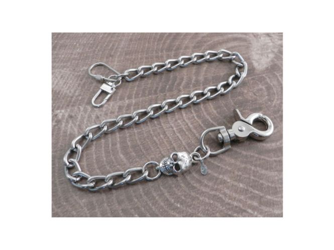 Hovedbilde Wallet Chain with Skull Link 16
