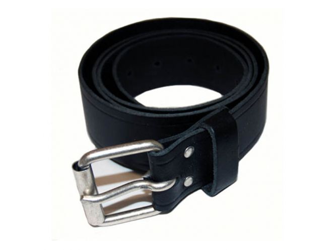 Hovedbilde LEATHER BELT WITH BUCKLE BLACK, Belte