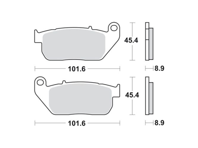 Hovedbilde Bremseklosser  Front: 04-13 XL,EXCL. XR1200
