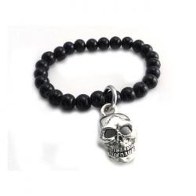 Hovedbilde AMIGAZ BLACK GLASS BEAD BRACELET, Armbånd