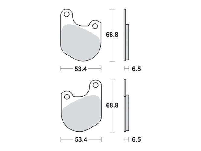 Hovedbilde Bremseklosser  Front: 77-83 FX; 78-83 XL; 80-83 FXWG