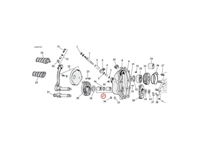 Hovedbilde KICKSTART SHAFT BUSHING AND O-RING KIT., KICKSTART SHAFT BUSHING AND ...