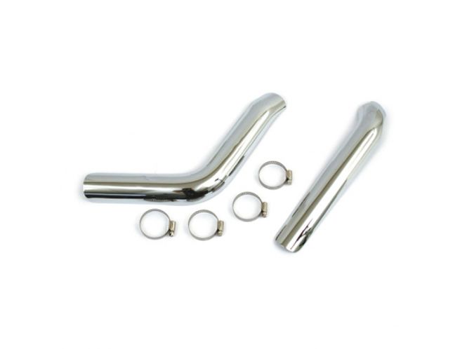 Hovedbilde BIG TWIN PLAIN HEAT SHIELD SET CHROME, Varme skjold