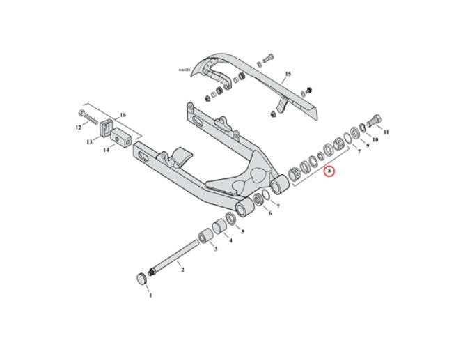 Hovedbilde BEARING, SWINGARM
